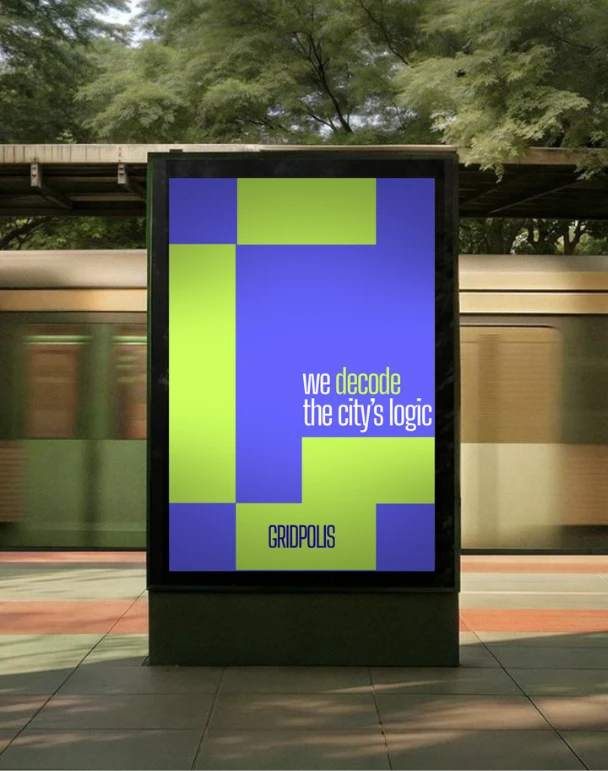 Gridpolis urban poster identity